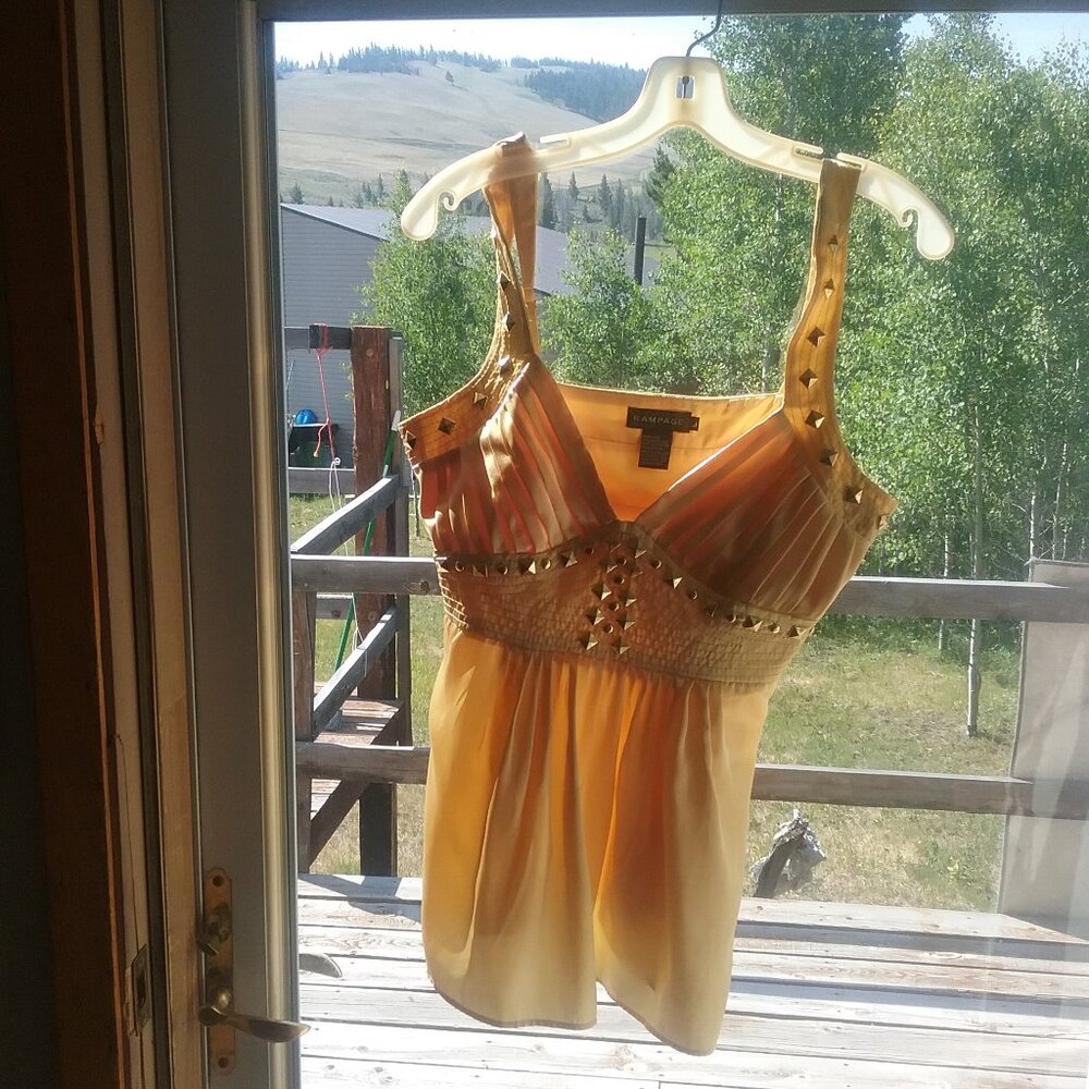 Gold studded summer top